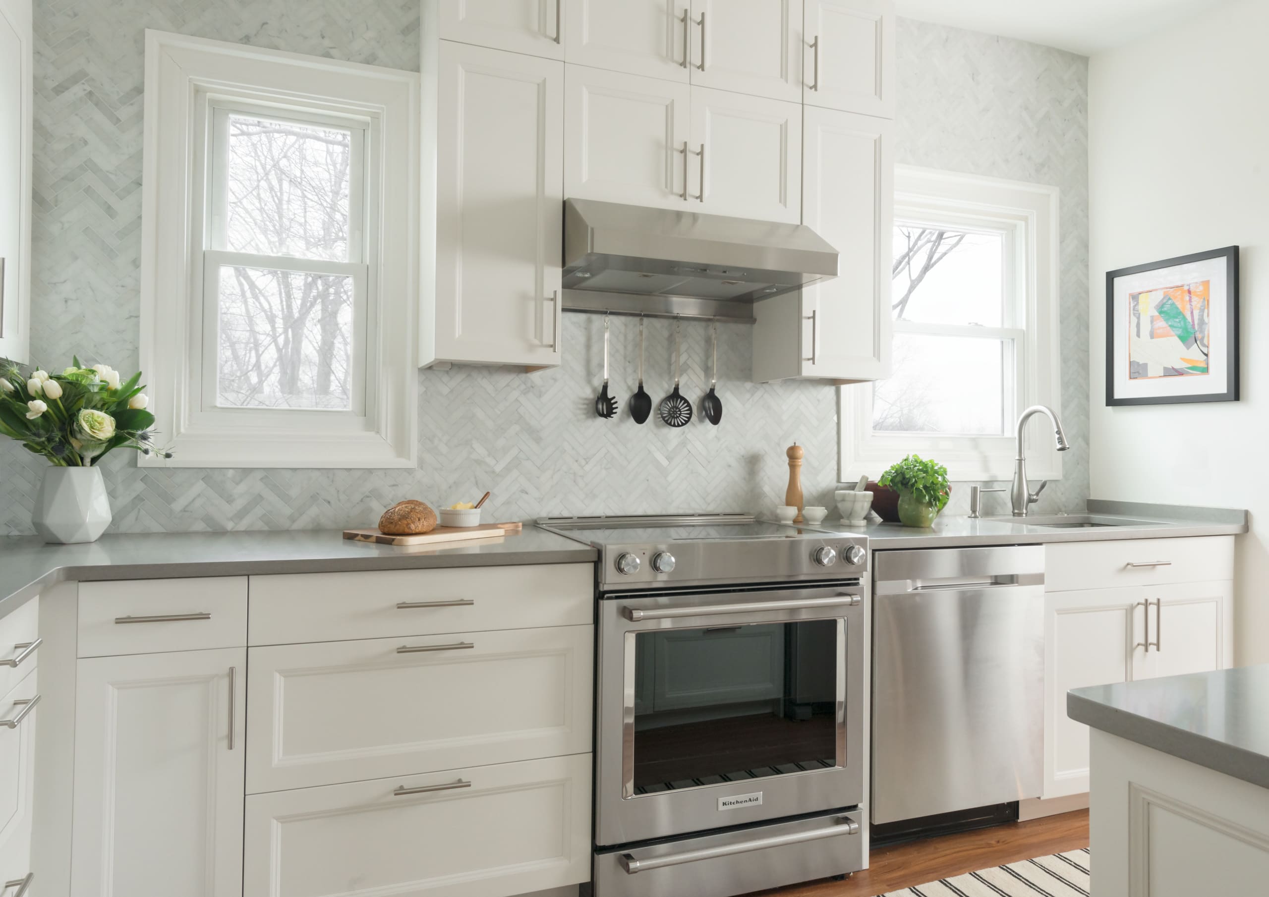 Stunning White Kitchen | Gallagher Remodeling